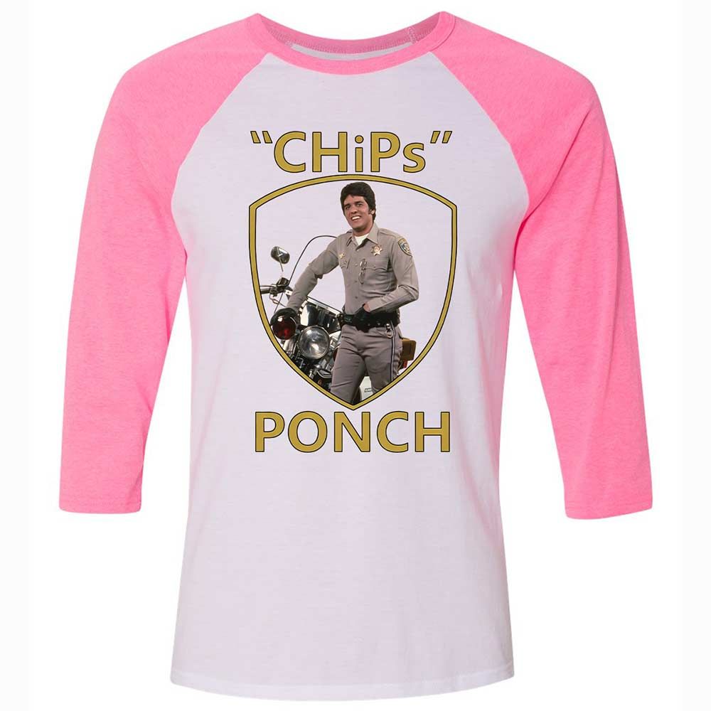 Unisex 3/4 Baseball Tee - LBWJ4ENH - White/Neon Pink - 12