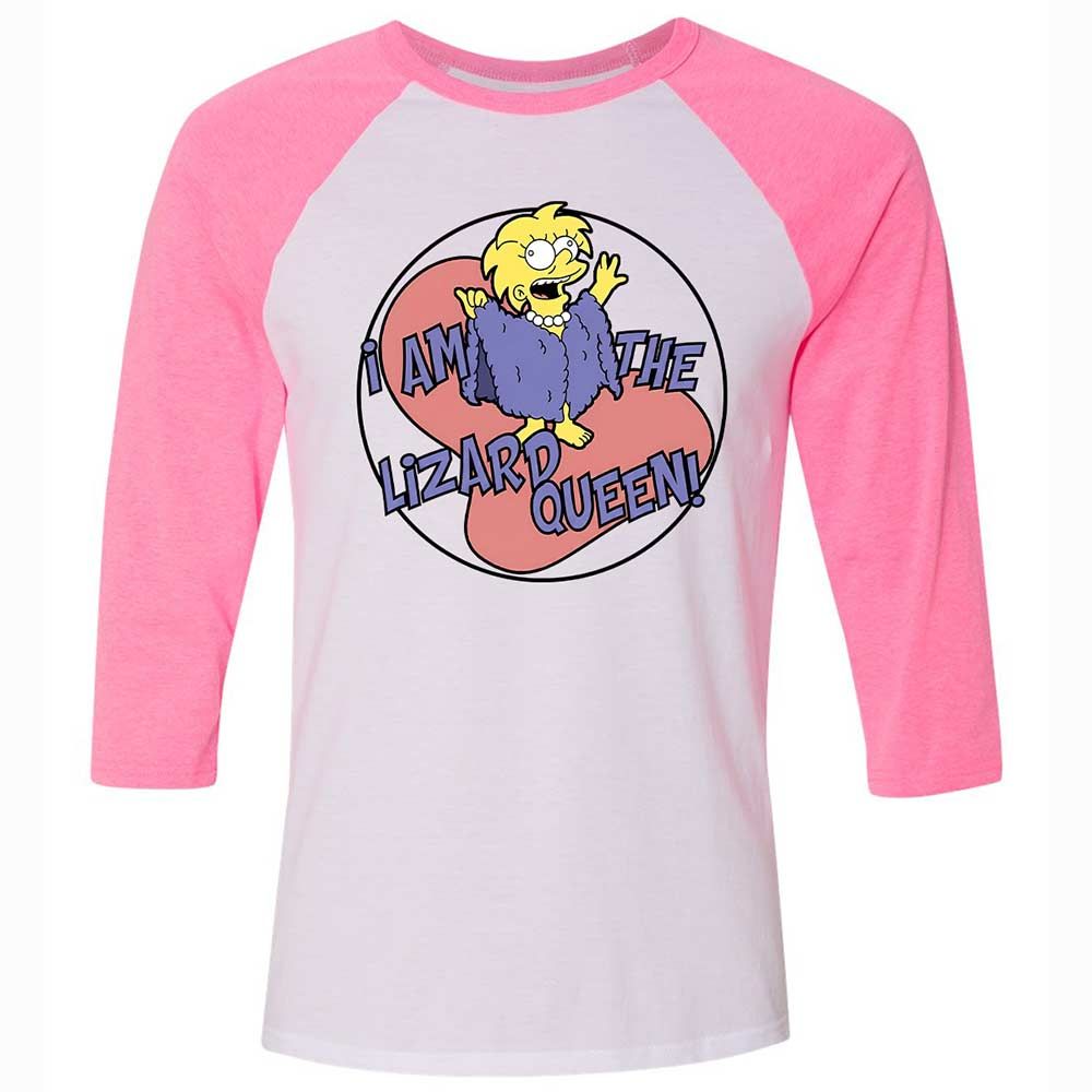 I am the Lizard Queen - White/Neon Pink - 12