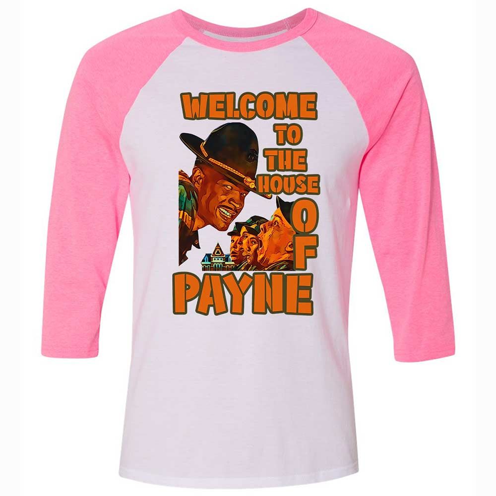 Unisex 3/4 Baseball Tee - P46BNDG1 - White/Neon Pink - 12