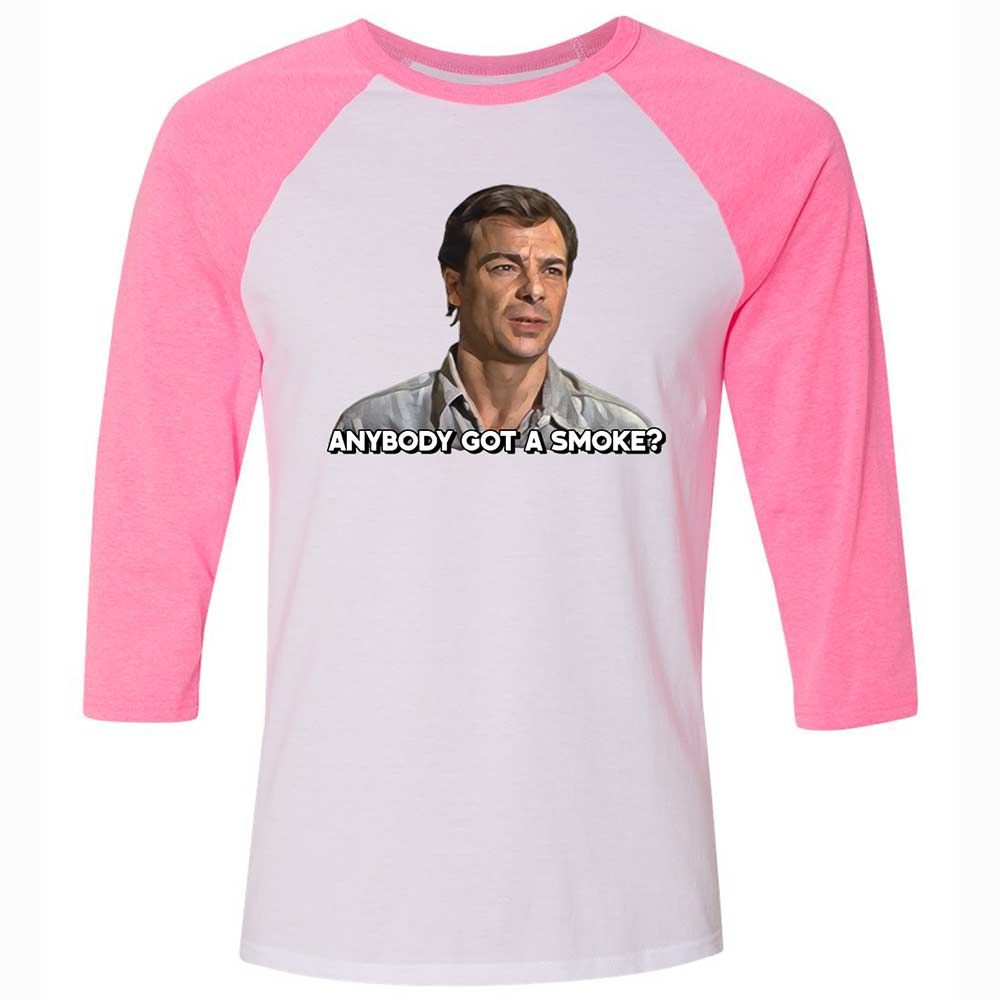 Unisex 3/4 Baseball Tee - Z69J2GDX - White/Neon Pink - 12