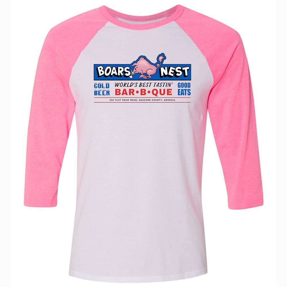 The Boars Nest - White/Neon Pink - 12