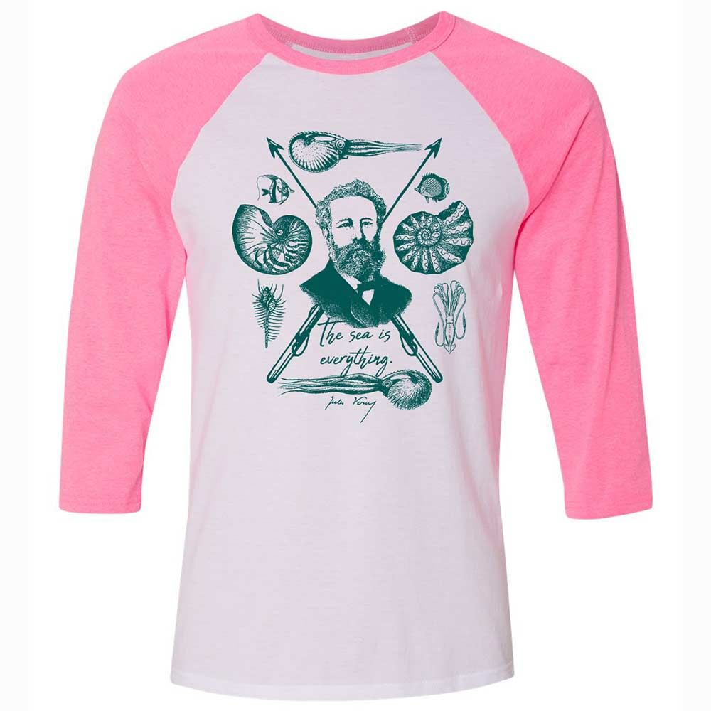 The sea is everything - White/Neon Pink - 12
