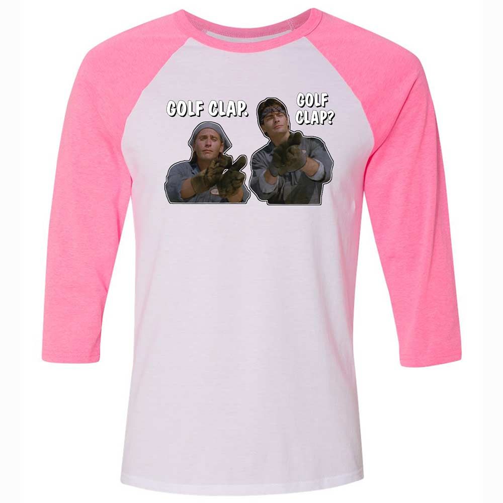Unisex 3/4 Baseball Tee - 299WJHZN - White/Neon Pink - 12