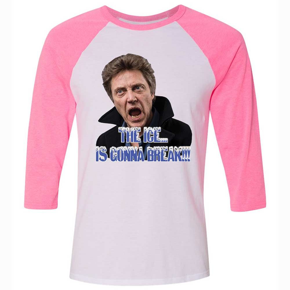Unisex 3/4 Baseball Tee - 7AYBW49D - White/Neon Pink - 12