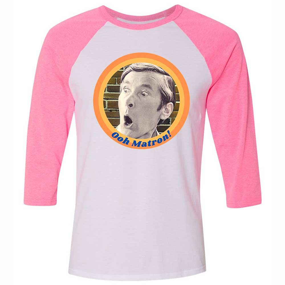 Unisex 3/4 Baseball Tee - XYTMGR5X - White/Neon Pink - 12