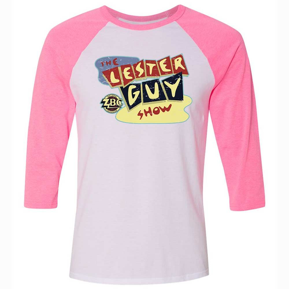 Unisex 3/4 Baseball Tee - K53ZMG8R - White/Neon Pink - 12