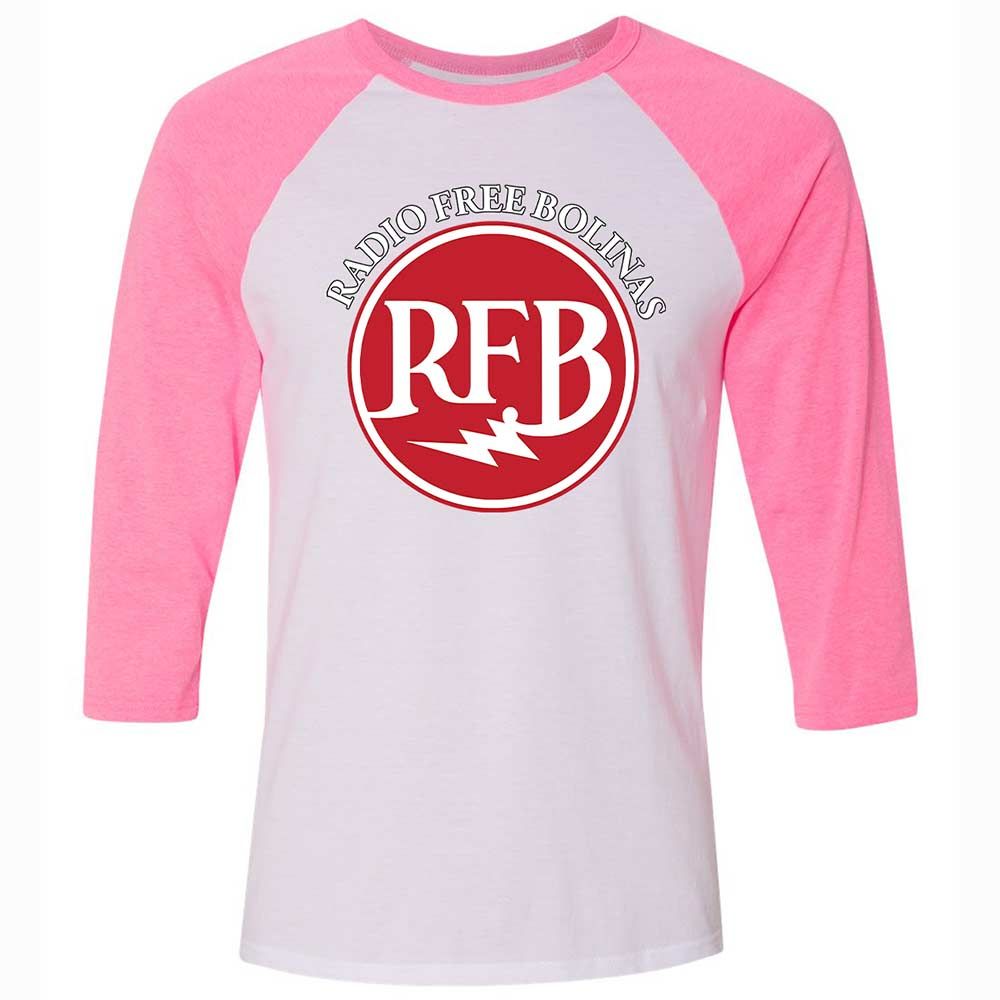 Unisex 3/4 Baseball Tee - NC93QLDX - White/Neon Pink - 12