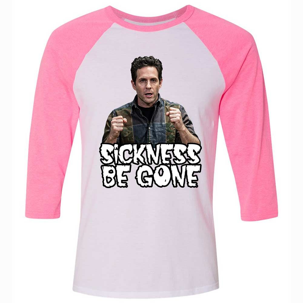 Unisex 3/4 Baseball Tee - MZ2K7ZK8 - White/Neon Pink - 12