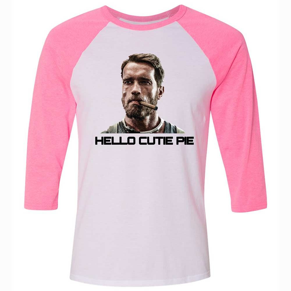 Hello Cutie Pie - White/Neon Pink - 12
