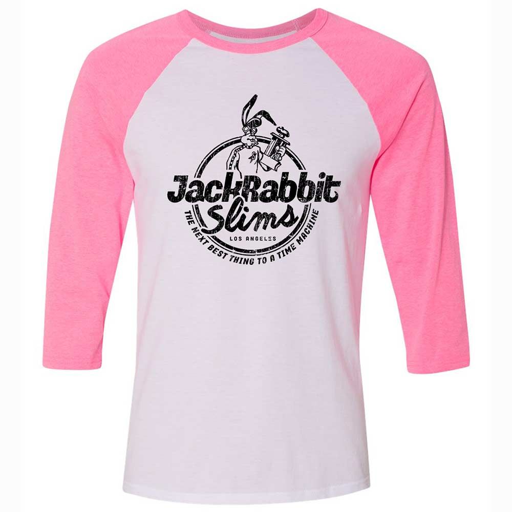 Unisex 3/4 Baseball Tee - 3NT1CXHC - White/Neon Pink - 12