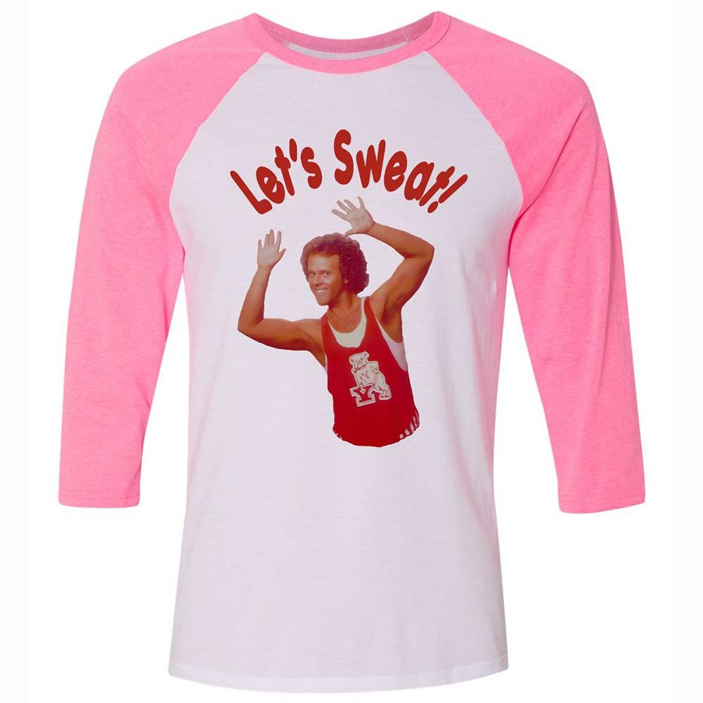 Unisex 3/4 Baseball Tee - KRYUK1FA - White/Neon Pink - 12