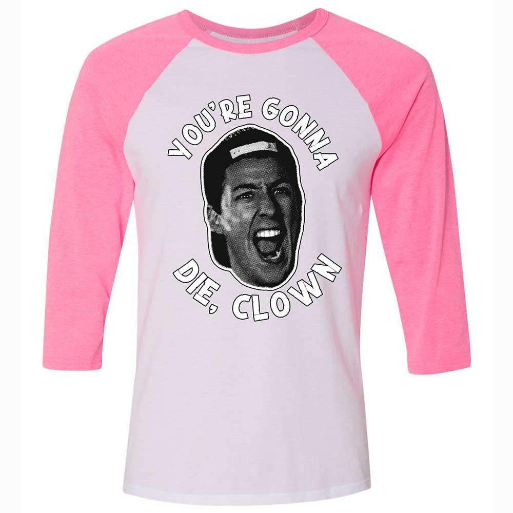 Unisex 3/4 Baseball Tee - SM6CQ2FW - White/Neon Pink - 12