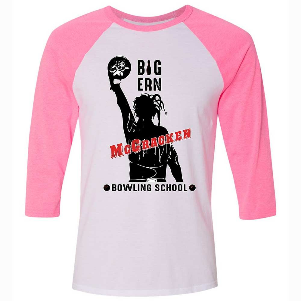 Unisex 3/4 Baseball Tee - 5ZK4XKUF - White/Neon Pink - 12