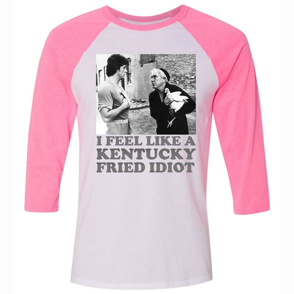Unisex 3/4 Baseball Tee - FCRSN2D1 - White/Neon Pink - 12