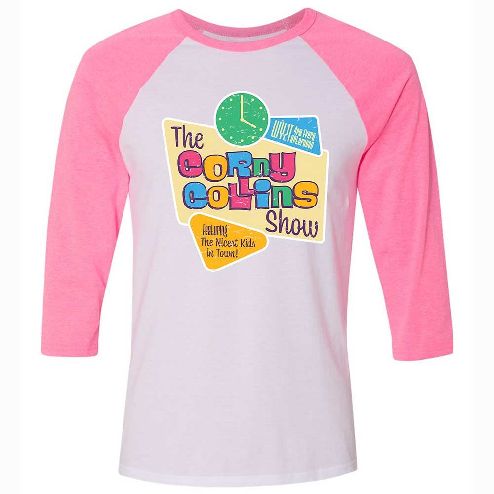 Unisex 3/4 Baseball Tee - L4XCKZYR - White/Neon Pink - 12