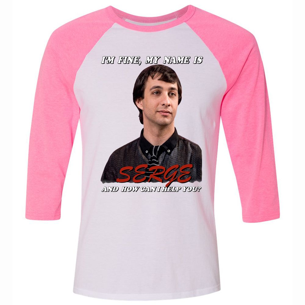 Unisex 3/4 Baseball Tee - LJF9KEV7 - White/Neon Pink - 12