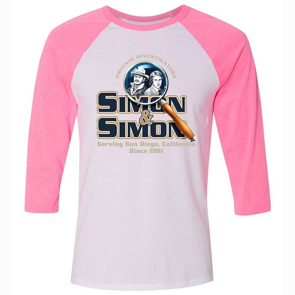 Unisex 3/4 Baseball Tee - 9CY8HJ4R - White/Neon Pink - 12