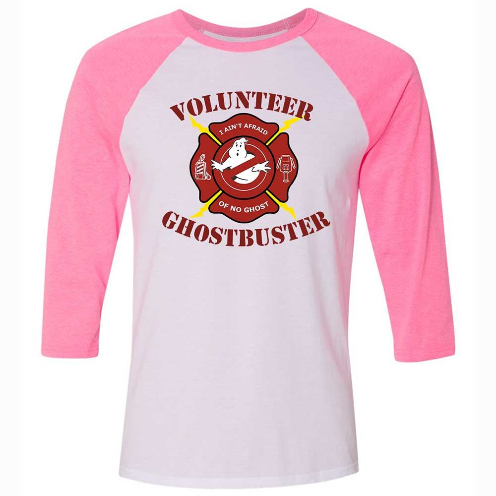 Unisex 3/4 Baseball Tee - 2T9V2XM6 - White/Neon Pink - 12