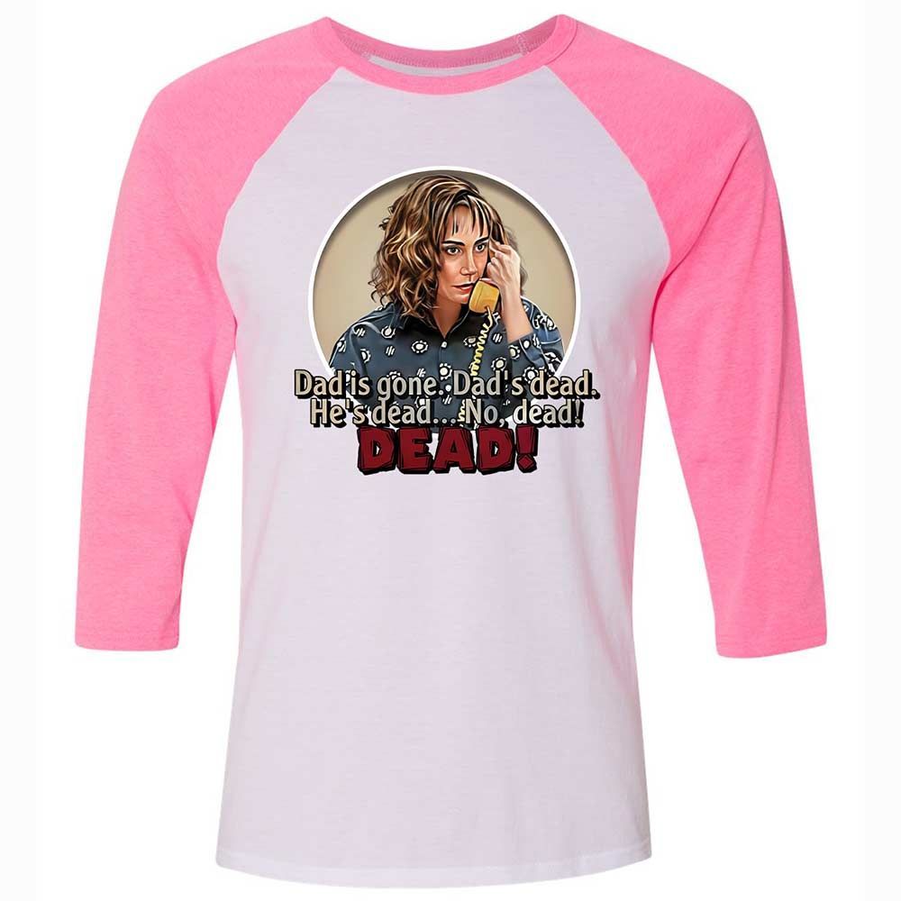 Unisex 3/4 Baseball Tee - CY78AZJ2 - White/Neon Pink - 12