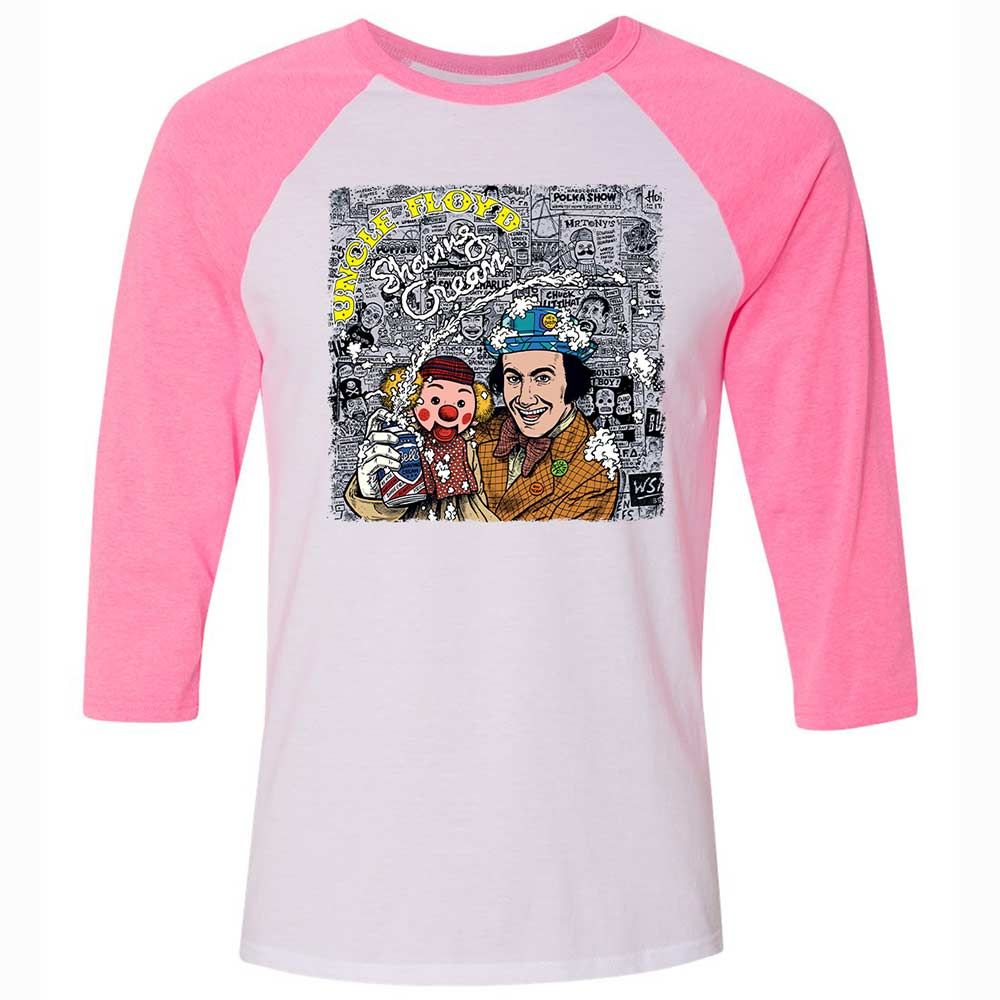 Unisex 3/4 Baseball Tee - 3HYKZ5G7 - White/Neon Pink - 12