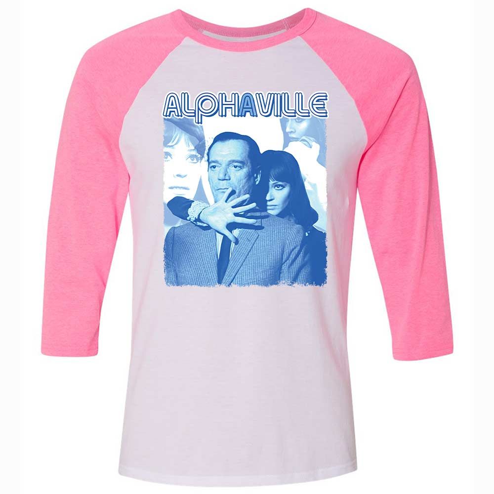 Unisex 3/4 Baseball Tee - WEJC18ME - White/Neon Pink - 12
