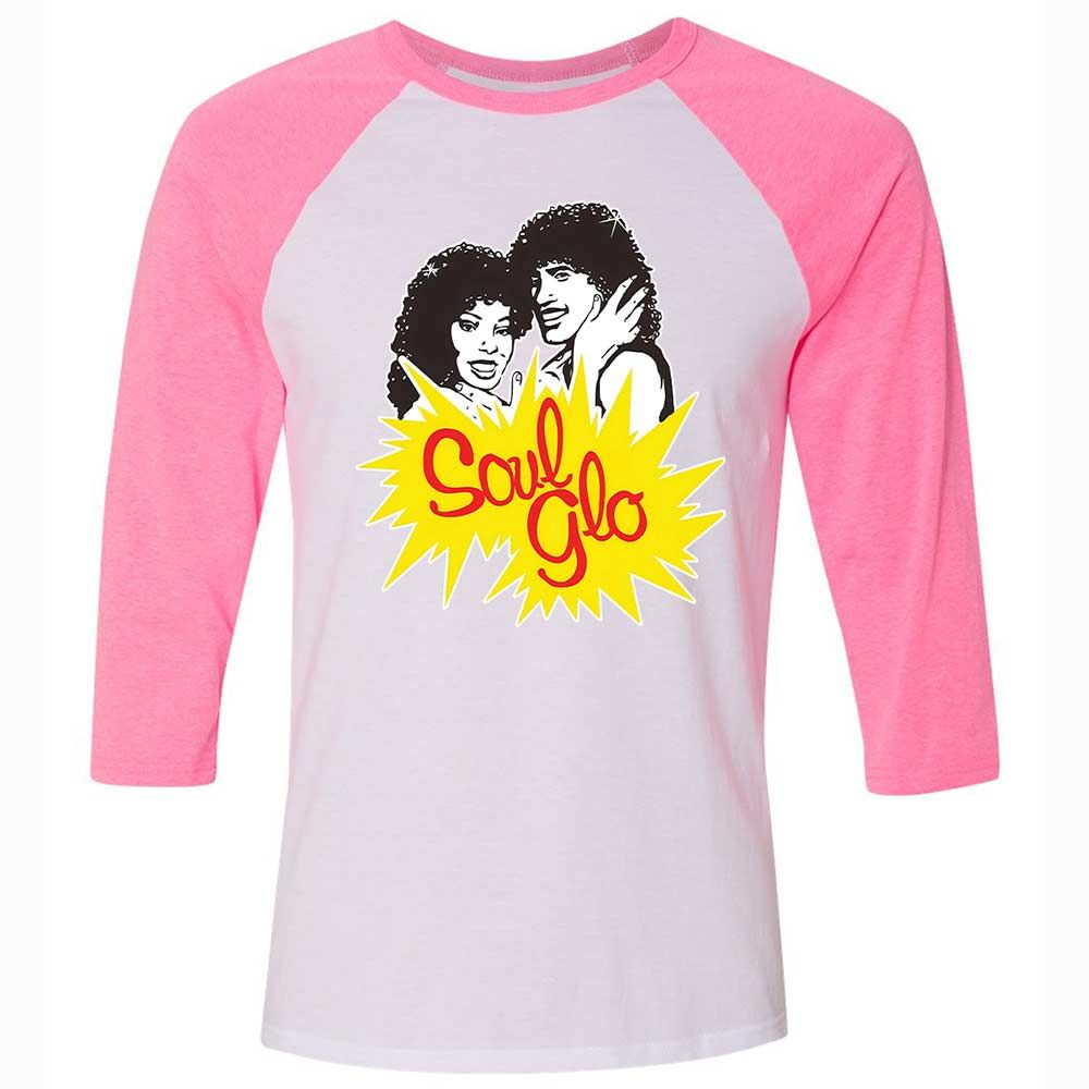 Unisex 3/4 Baseball Tee - K2T9B9A5 - White/Neon Pink - 12
