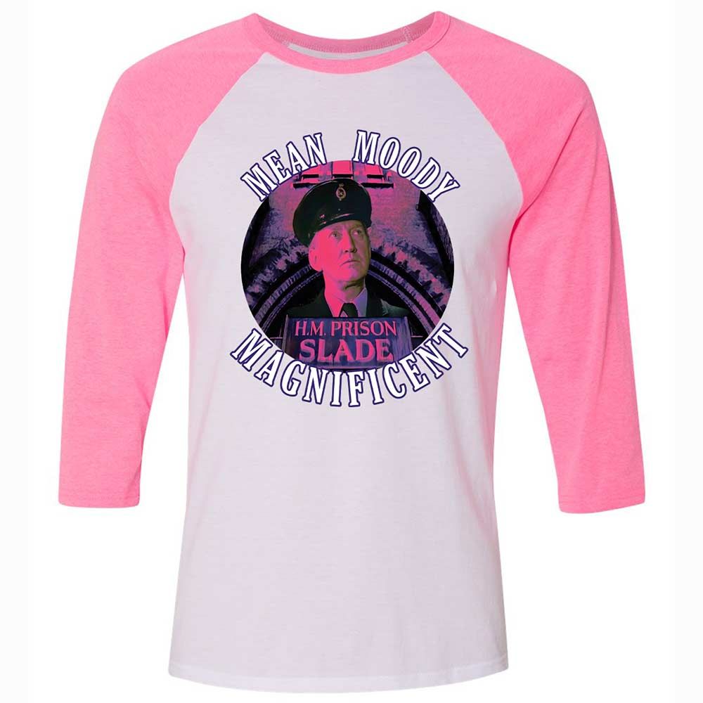 Unisex 3/4 Baseball Tee - R4BRZY4R - White/Neon Pink - 12