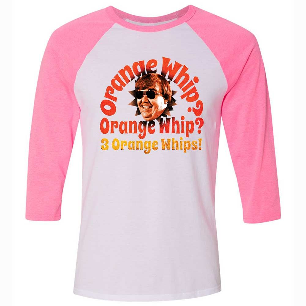 Unisex 3/4 Baseball Tee - 17RK3ZMF - White/Neon Pink - 12