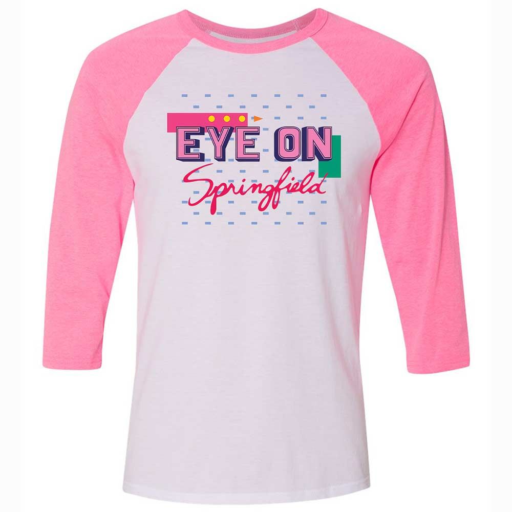 Eye On Springfield - White/Neon Pink - 12