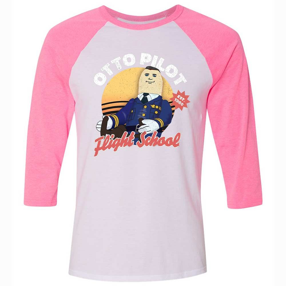 Unisex 3/4 Baseball Tee - WBYCPCYL - White/Neon Pink - 12