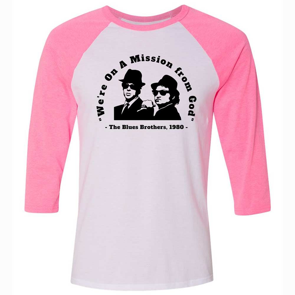 We're on a Mission from God - White/Neon Pink - 12