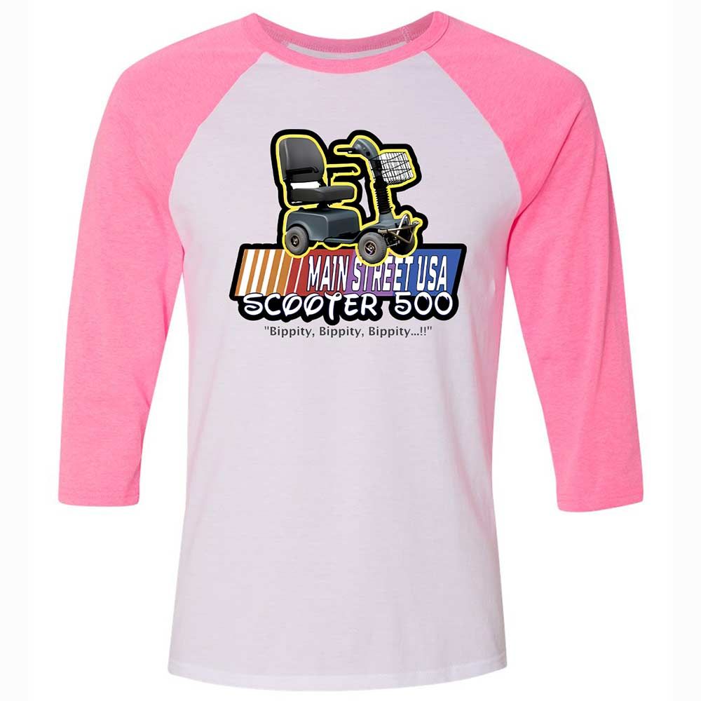 Unisex 3/4 Baseball Tee - 2NSK57L4 - White/Neon Pink - 12