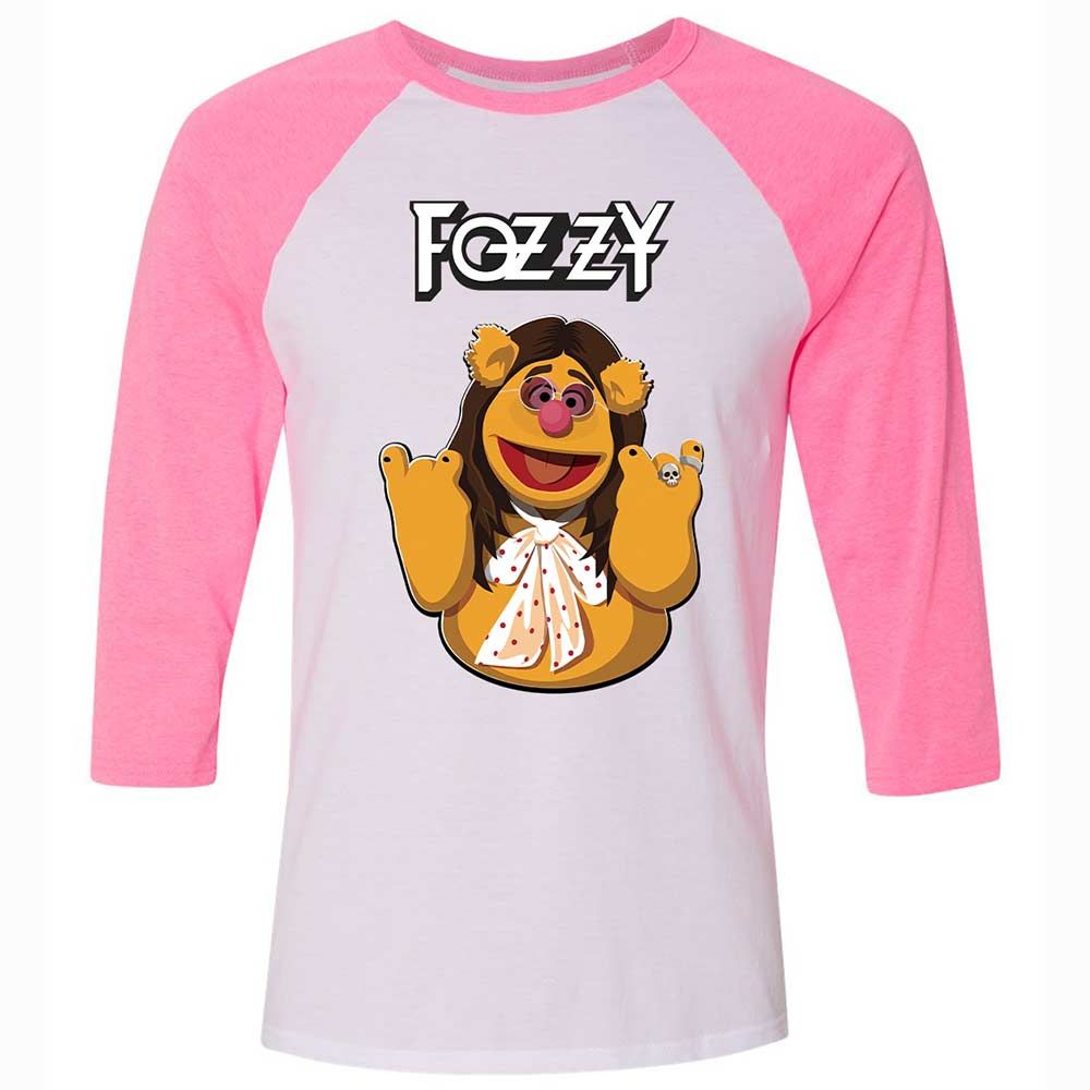 Fozzie Muppet as Rockstar - White/Neon Pink - 12