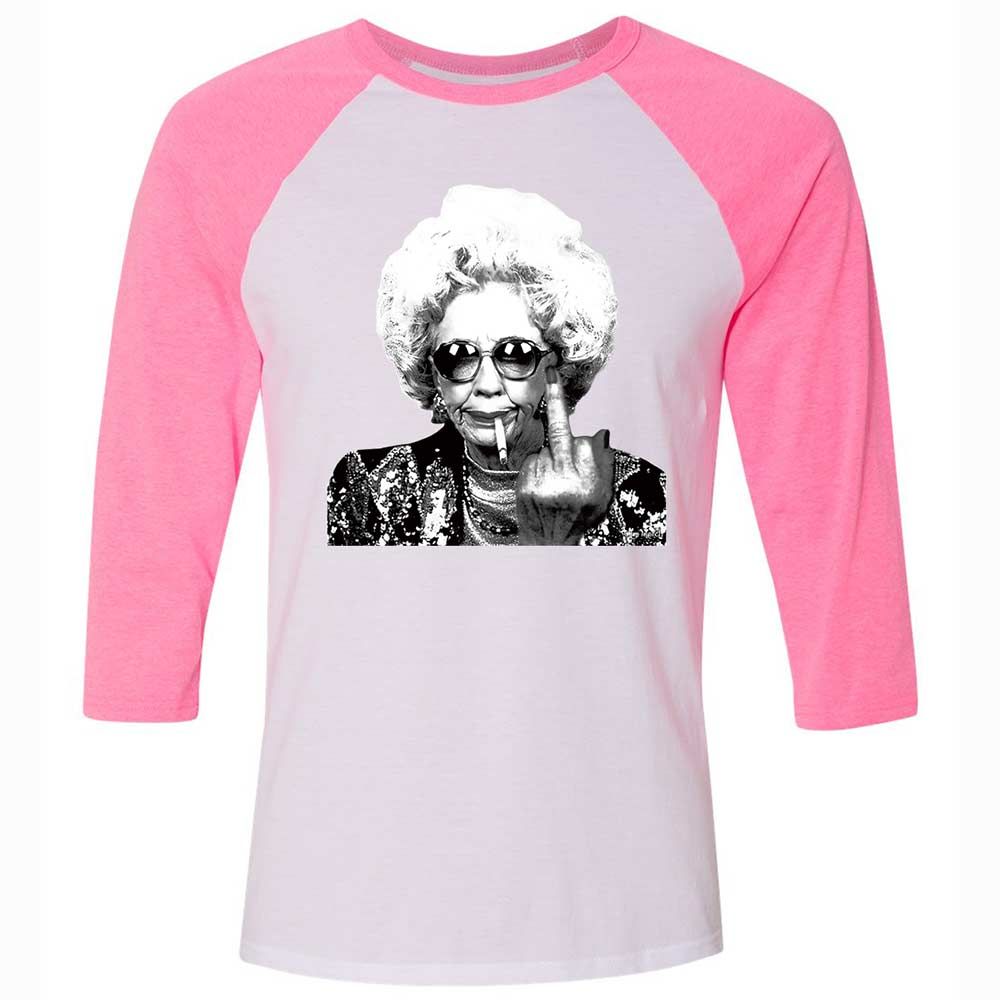 Badass Grandma - White/Neon Pink - 12