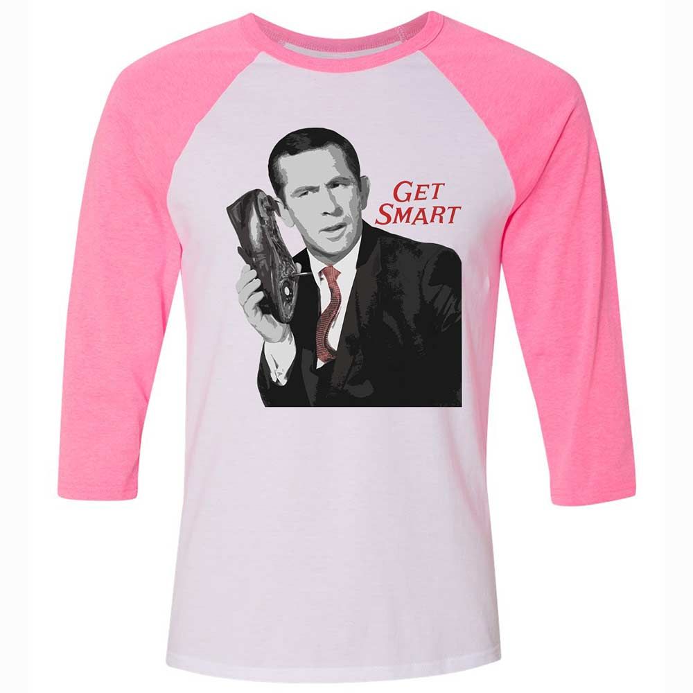 Unisex 3/4 Baseball Tee - TT9CS49R - White/Neon Pink - 12