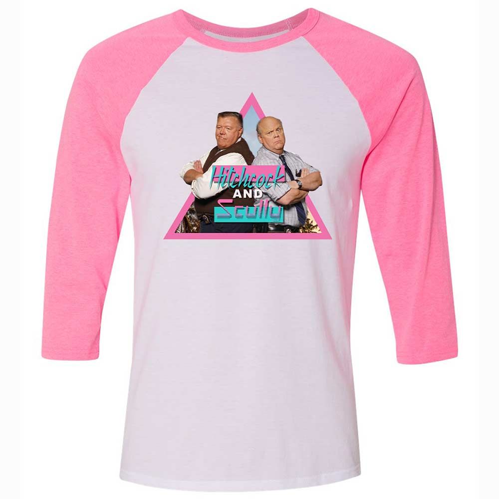 Unisex 3/4 Baseball Tee - CWWL6J8C - White/Neon Pink - 12