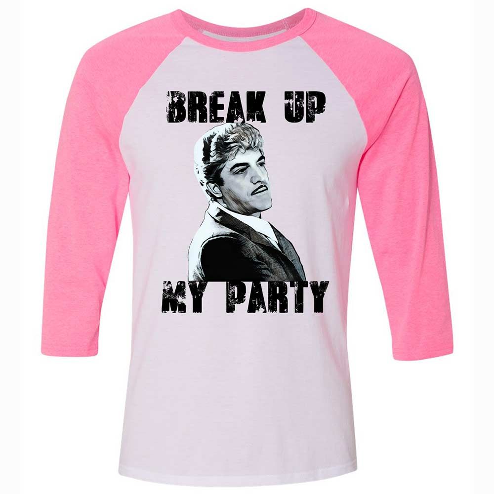Unisex 3/4 Baseball Tee - BQ1B5HFJ - White/Neon Pink - 12