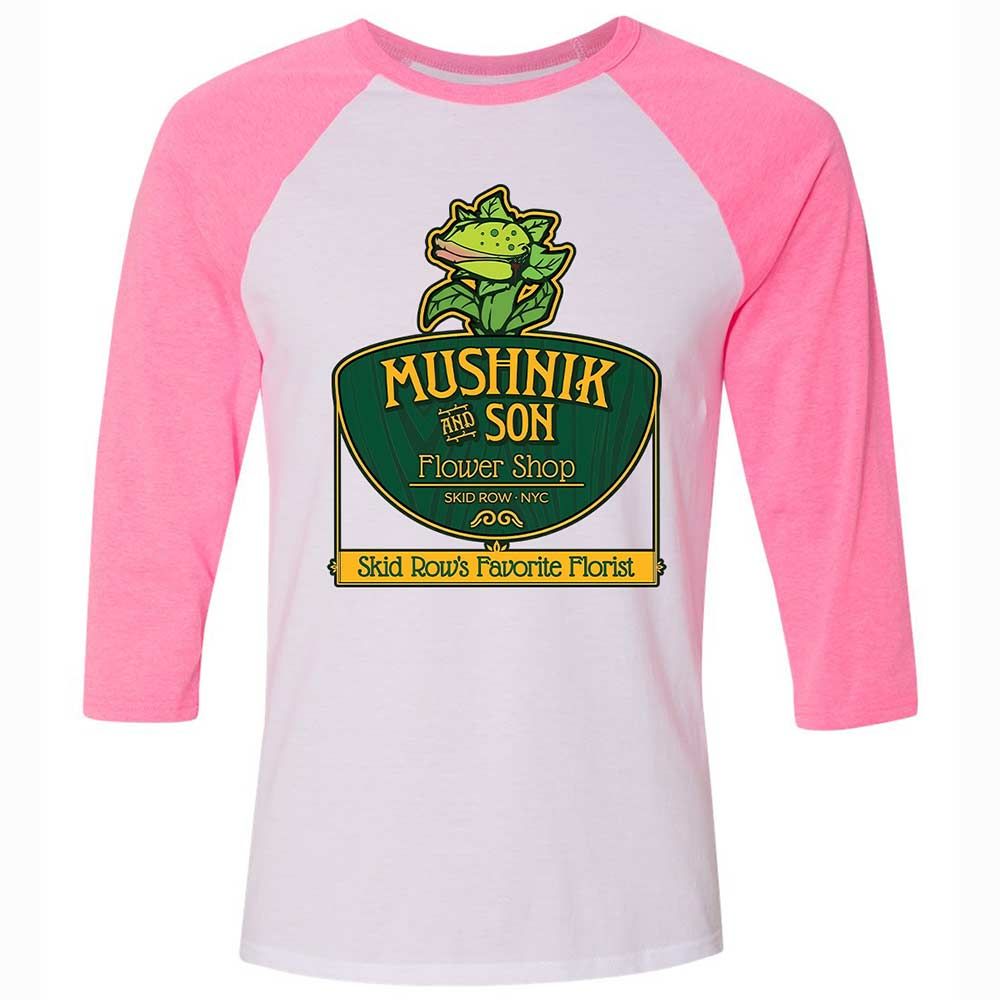 Unisex 3/4 Baseball Tee - L7Z7S9G7 - White/Neon Pink - 12