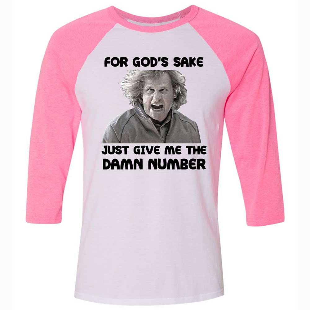 Unisex 3/4 Baseball Tee - GUUEC8G7 - White/Neon Pink - 12
