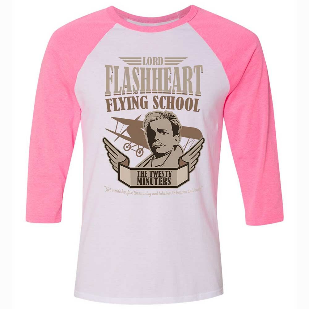 Unisex 3/4 Baseball Tee - UHJET5JP - White/Neon Pink - 12