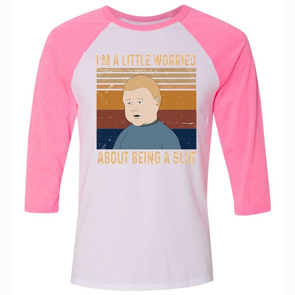 I'm a Little Worried About Being a Slut - White/Neon Pink - 12