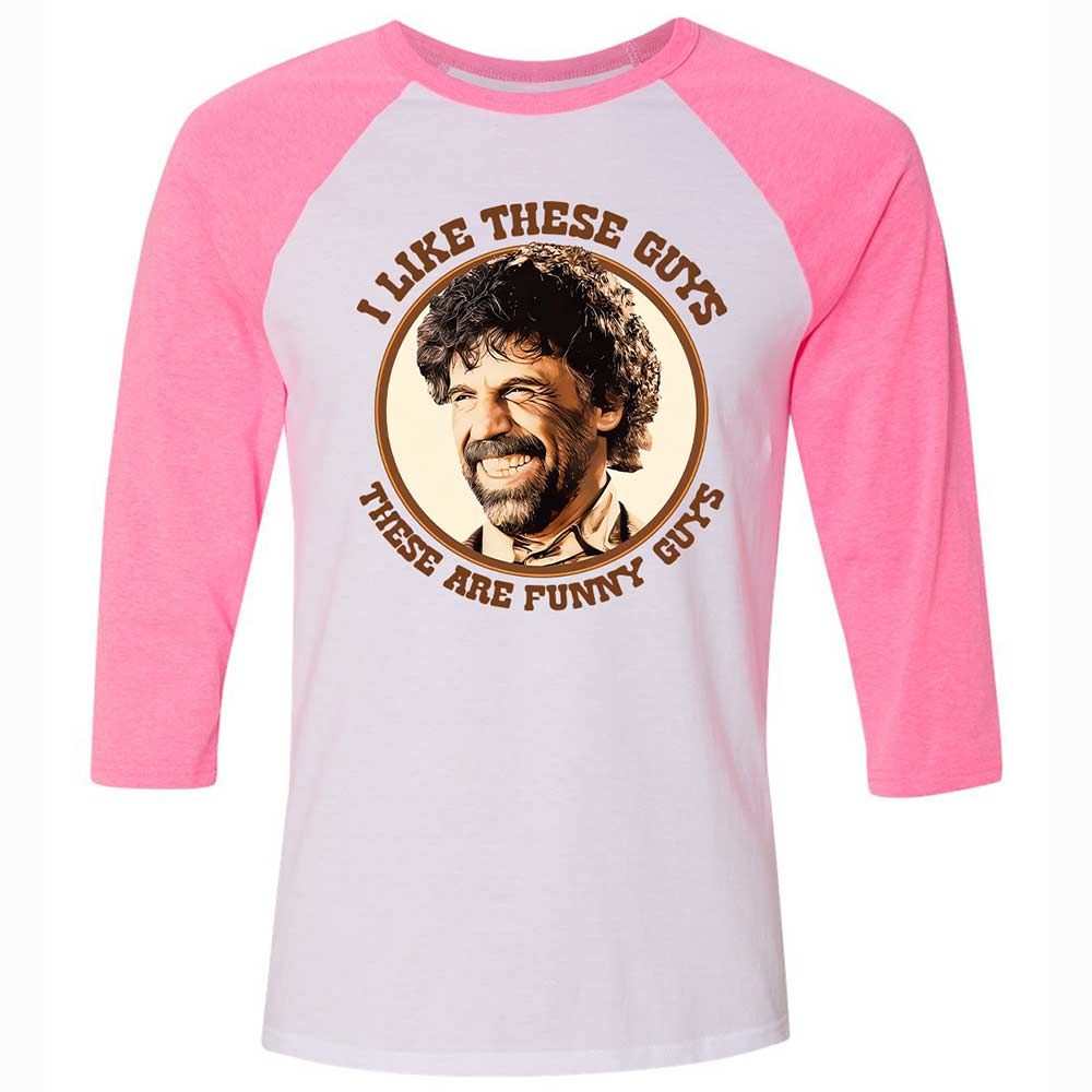 Unisex 3/4 Baseball Tee - GQW1269R - White/Neon Pink - 12