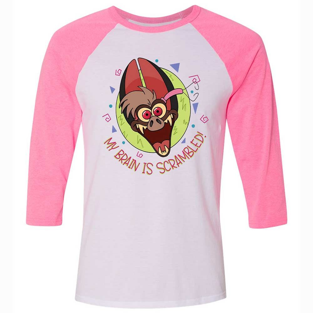 Unisex 3/4 Baseball Tee - 1RACZ4JZ - White/Neon Pink - 12