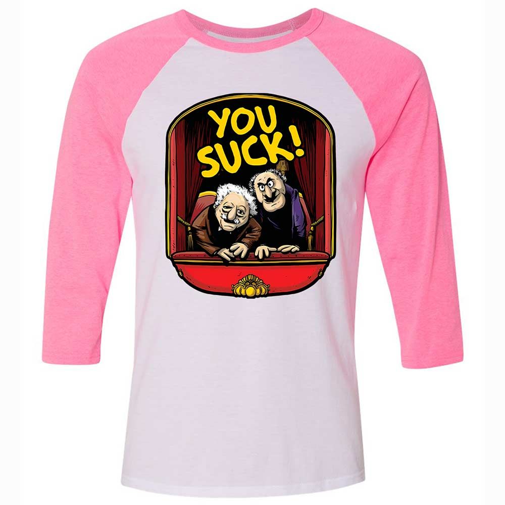 You Suck - White/Neon Pink - 12