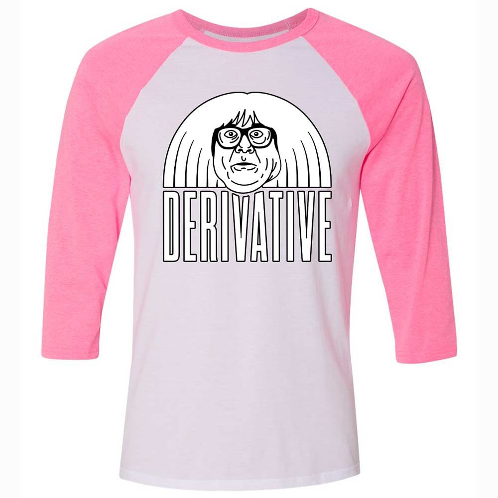 Unisex 3/4 Baseball Tee - 1N9LUZ63 - White/Neon Pink - 12