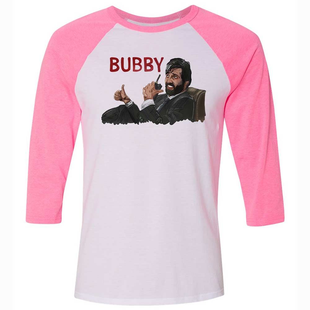 Unisex 3/4 Baseball Tee - WCCSACKY - White/Neon Pink - 12