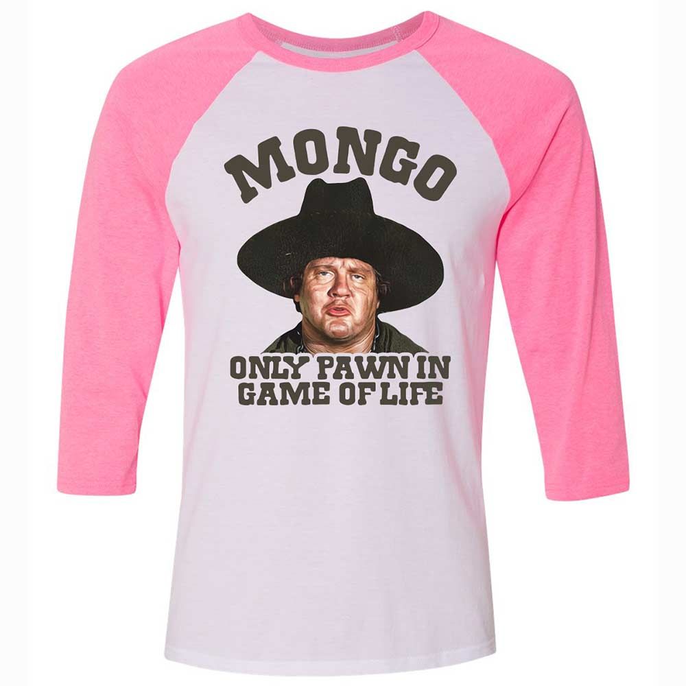 Unisex 3/4 Baseball Tee - 7AUBUKU8 - White/Neon Pink - 12
