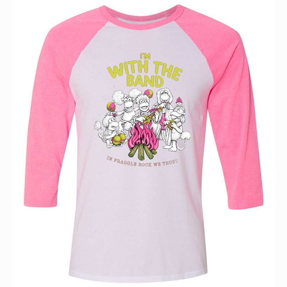 Unisex 3/4 Baseball Tee - ZYRFWWHU - White/Neon Pink - 12
