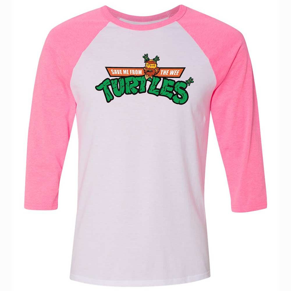 Save Me From The Wee Turtles - White/Neon Pink - 12