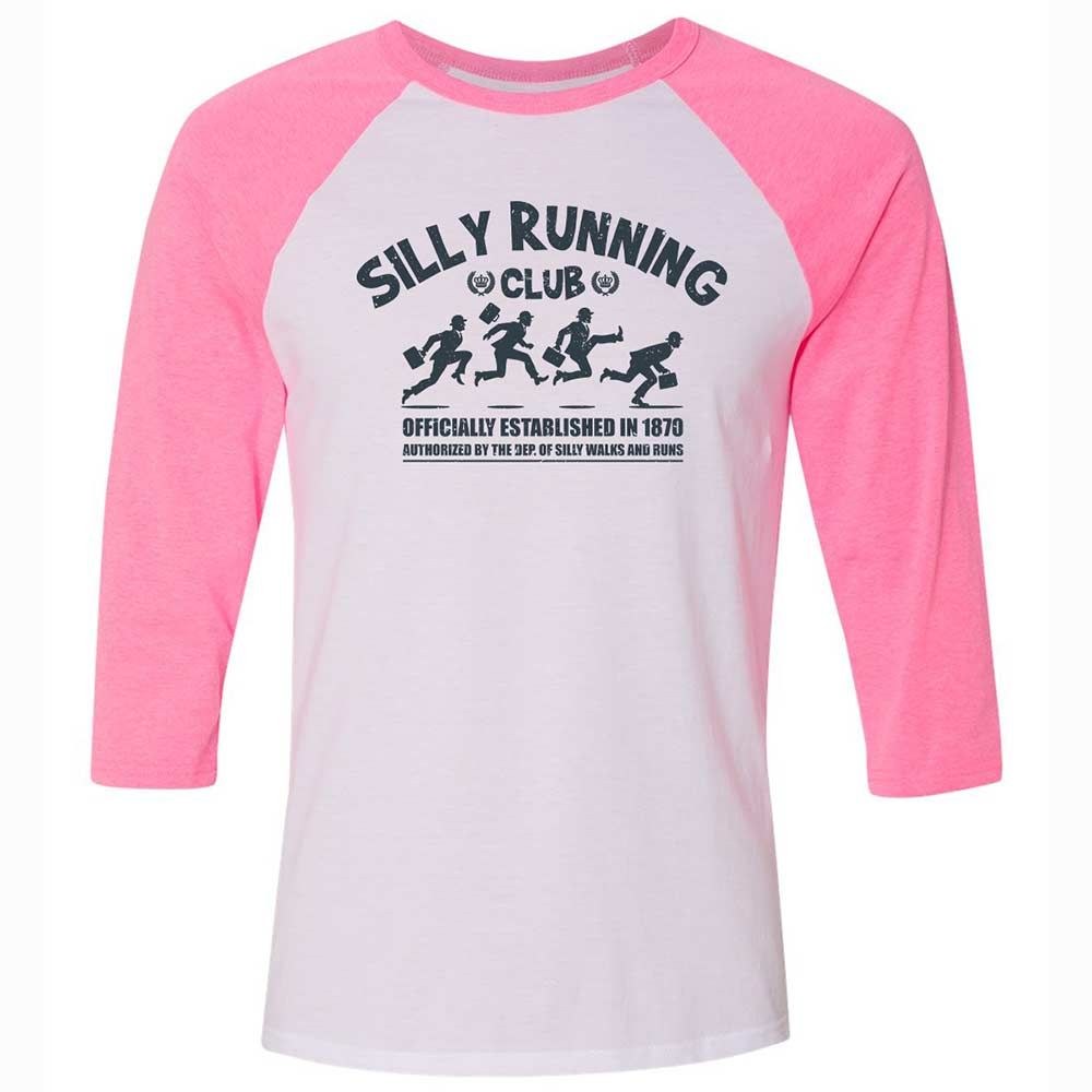 Unisex 3/4 Baseball Tee - UEPZ54AP - White/Neon Pink - 12